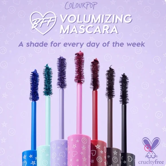 ColourPop BFF Volumizing Mascara: Blue Ya Mind, .24oz, NIB - Picture 5 of 5